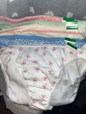 Charter Club Girls' Floral & Pastel Brief Pack - White, Pink, Blue, Mint, Yellow